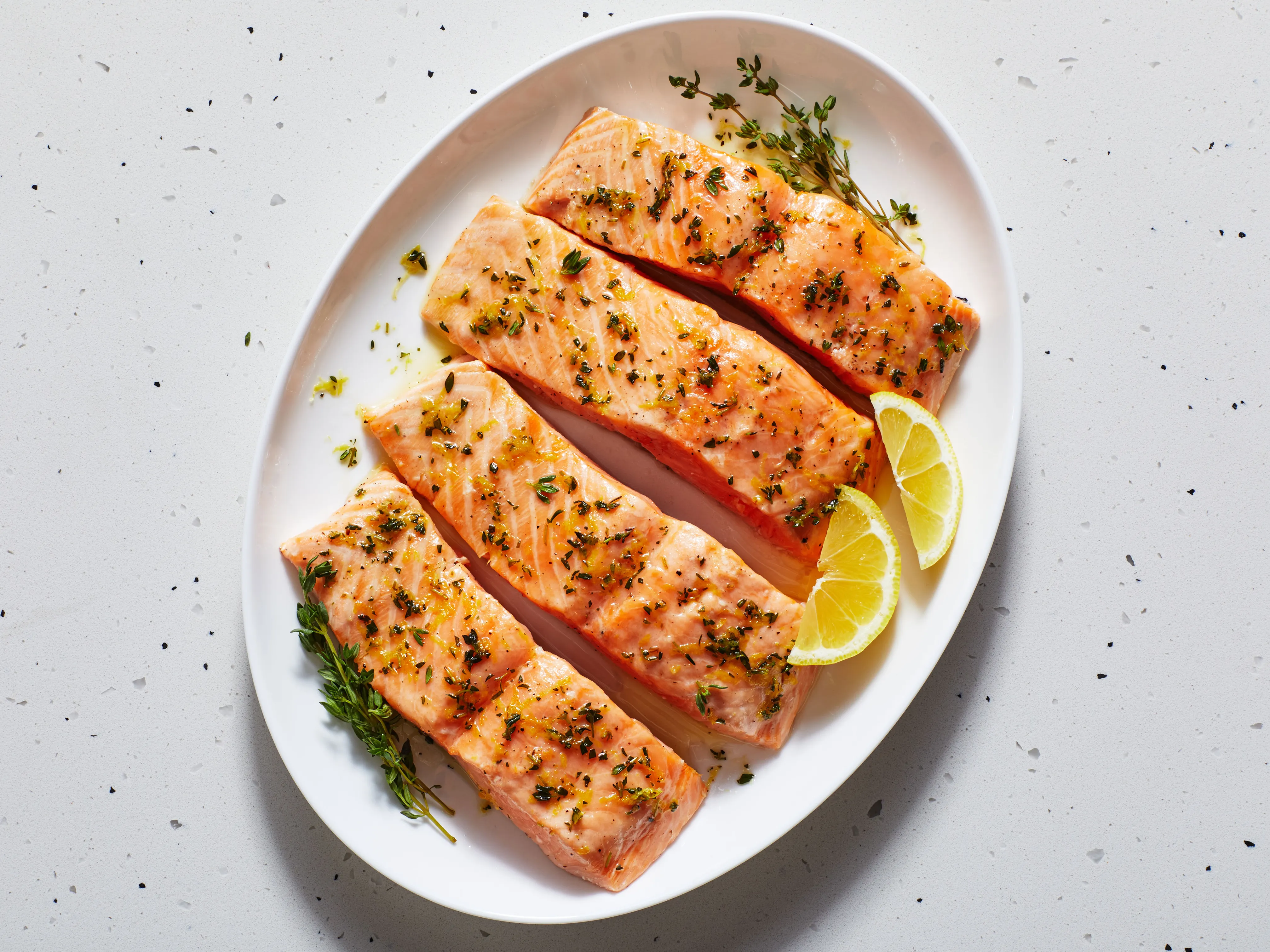 Cooked salmon